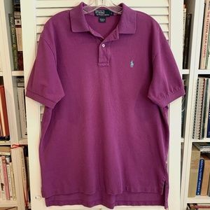 Polo  by Ralph Lauren Men's Purple Short Sleeve Polo - Size L